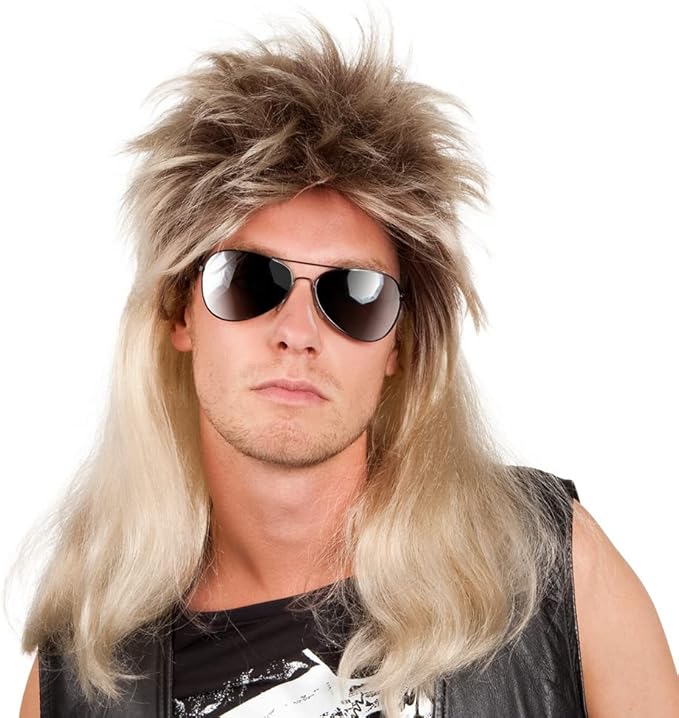 Mullet Wig Brown