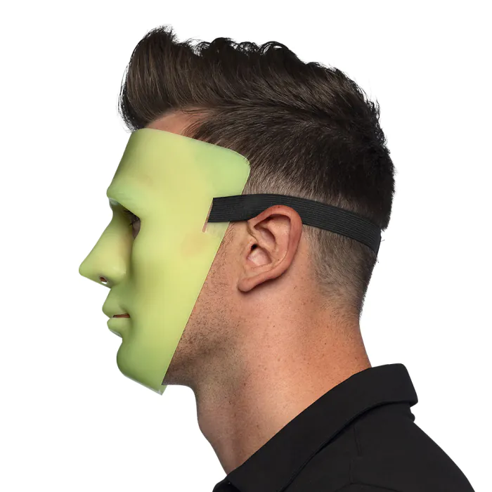 Glow-in-the-dark- Horror Mask for Adults Made of Latex, Mask for Halloween and Carnival - Image 3