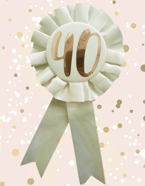 40 th Birthday Badge