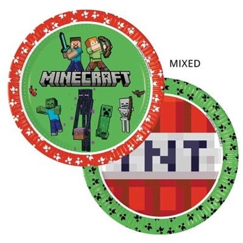 Minecraft Paper Plates - Party Buz